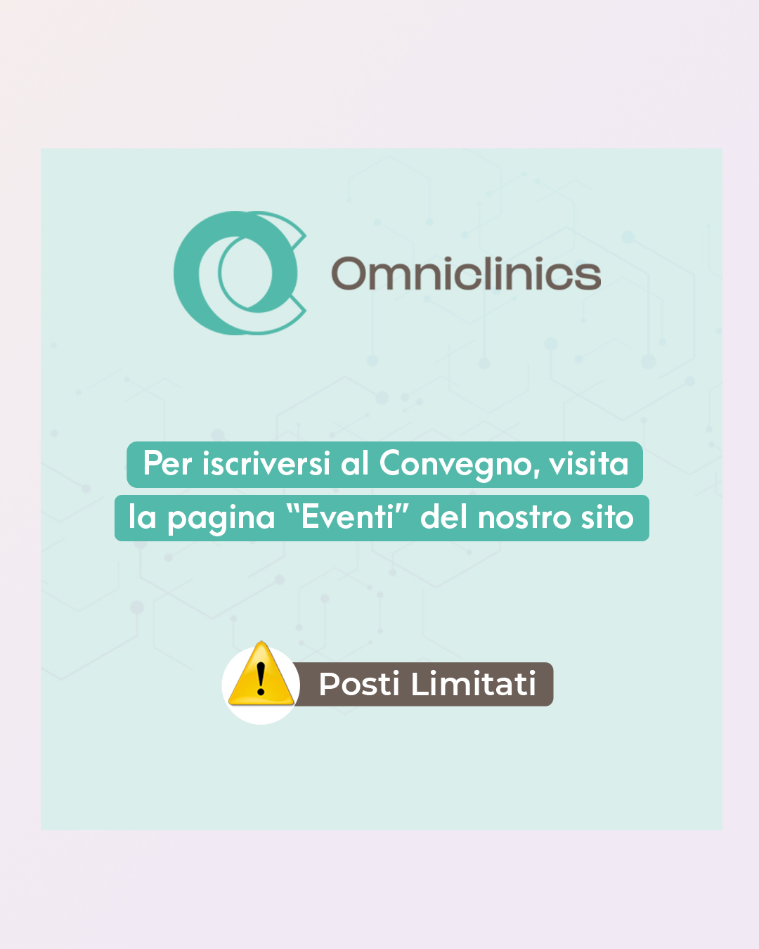 Iscriviti al Convegno di Omniclinics che si terrà il 4 Settembre 2026 al Royal Hotel Carlton di Bologna