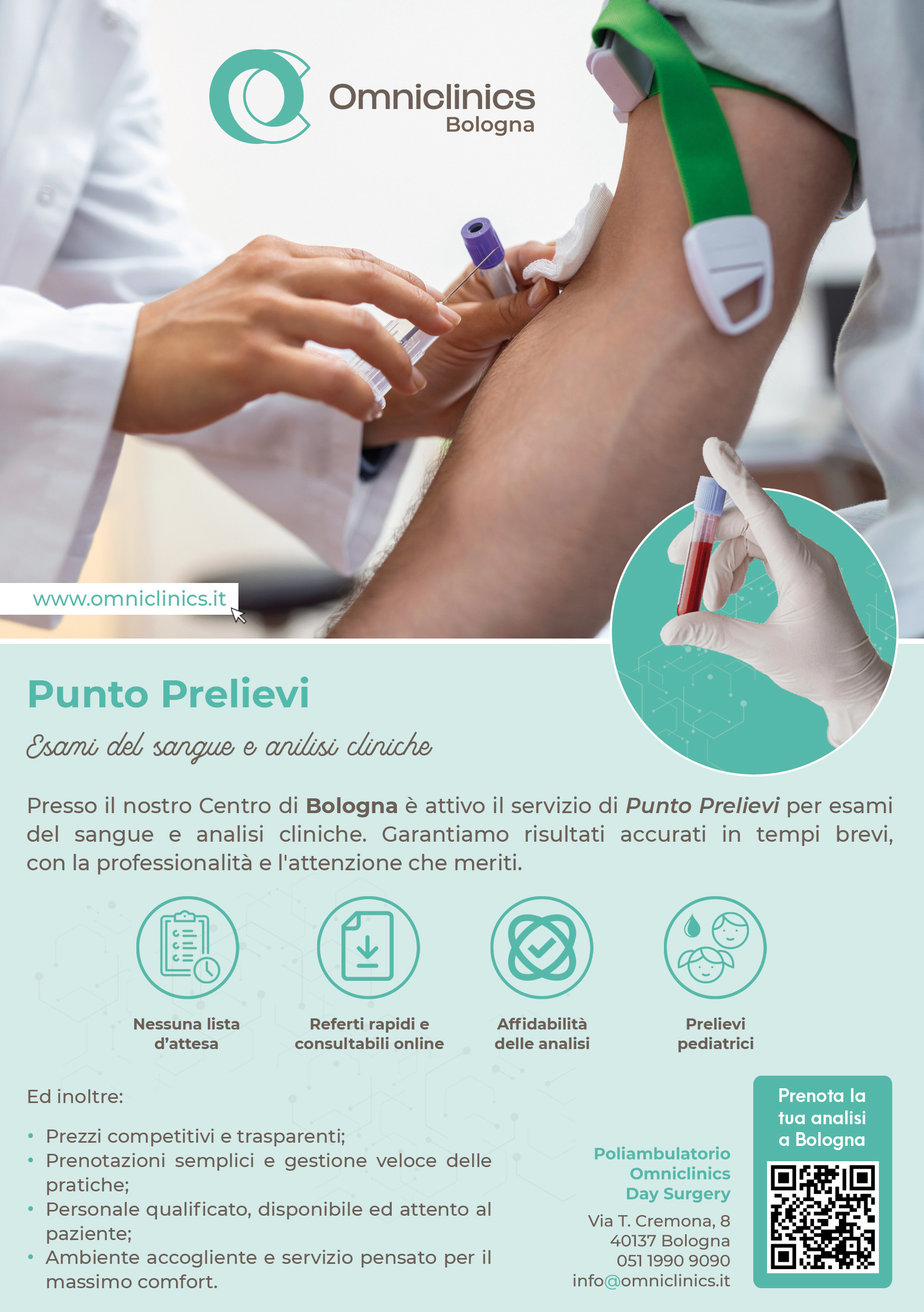 Centro Prelievi a Bologna per analisi del sangue - Omniclinics