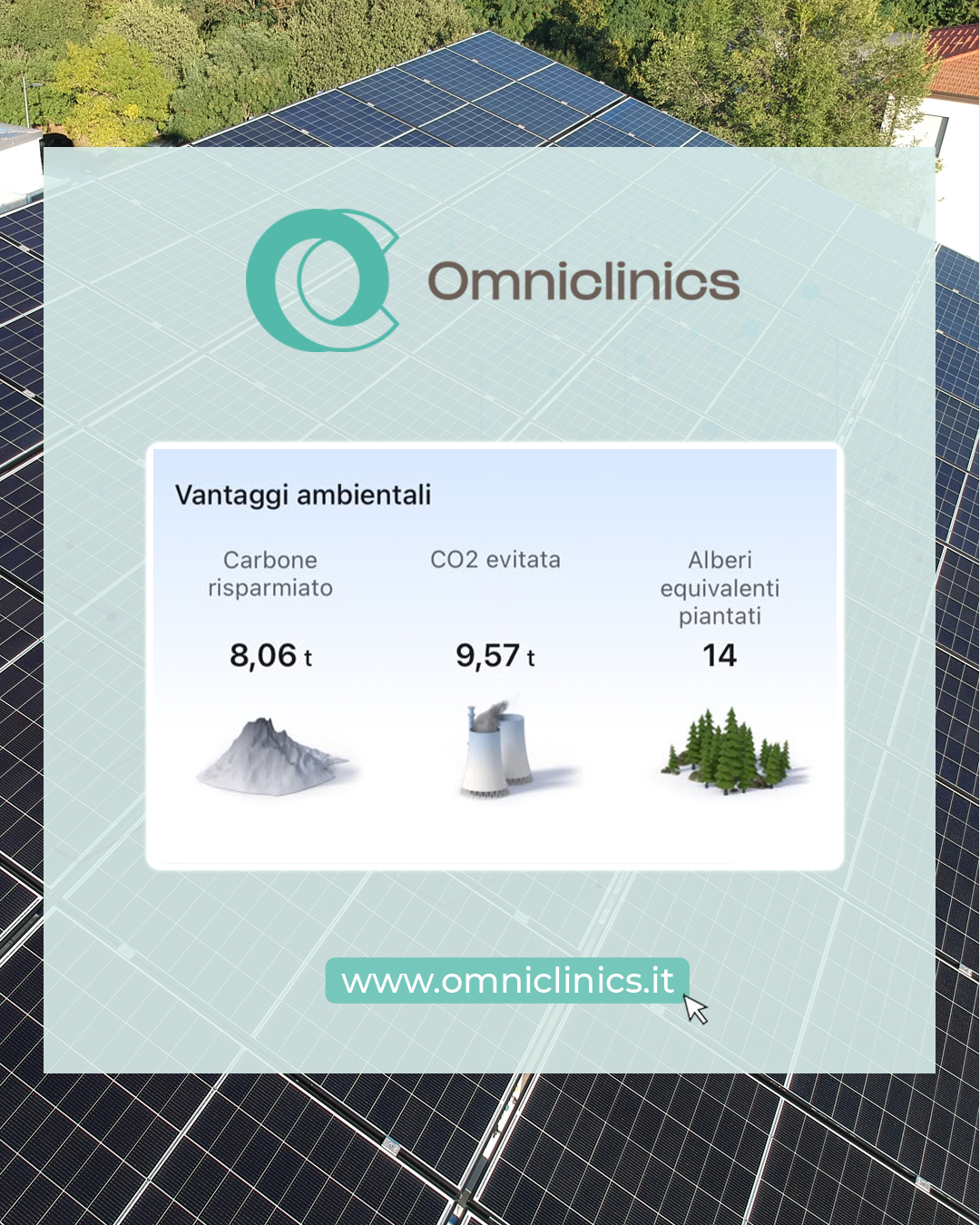 Vantaggi per l'ambiente - Uso delle energie rinnovabili in Omniclinics